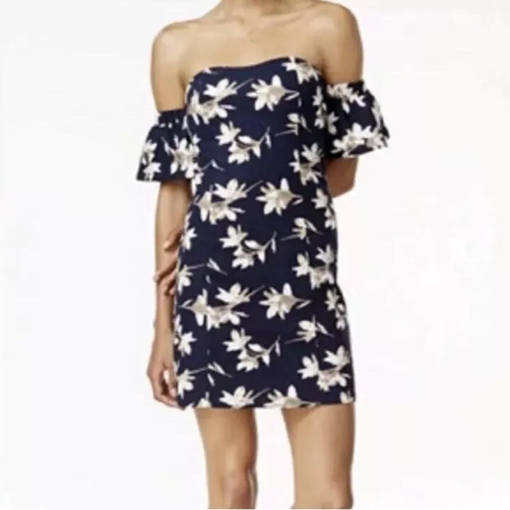 JOA Off Shoulder Floral Dress